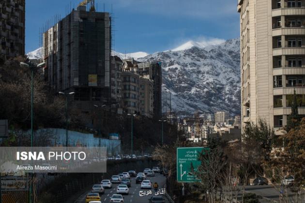 تداوم کاهش دمای هوای تهران تا فردا